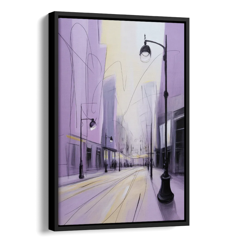 Nowy Swiat Stroll Side - Black Canvas Wall Art