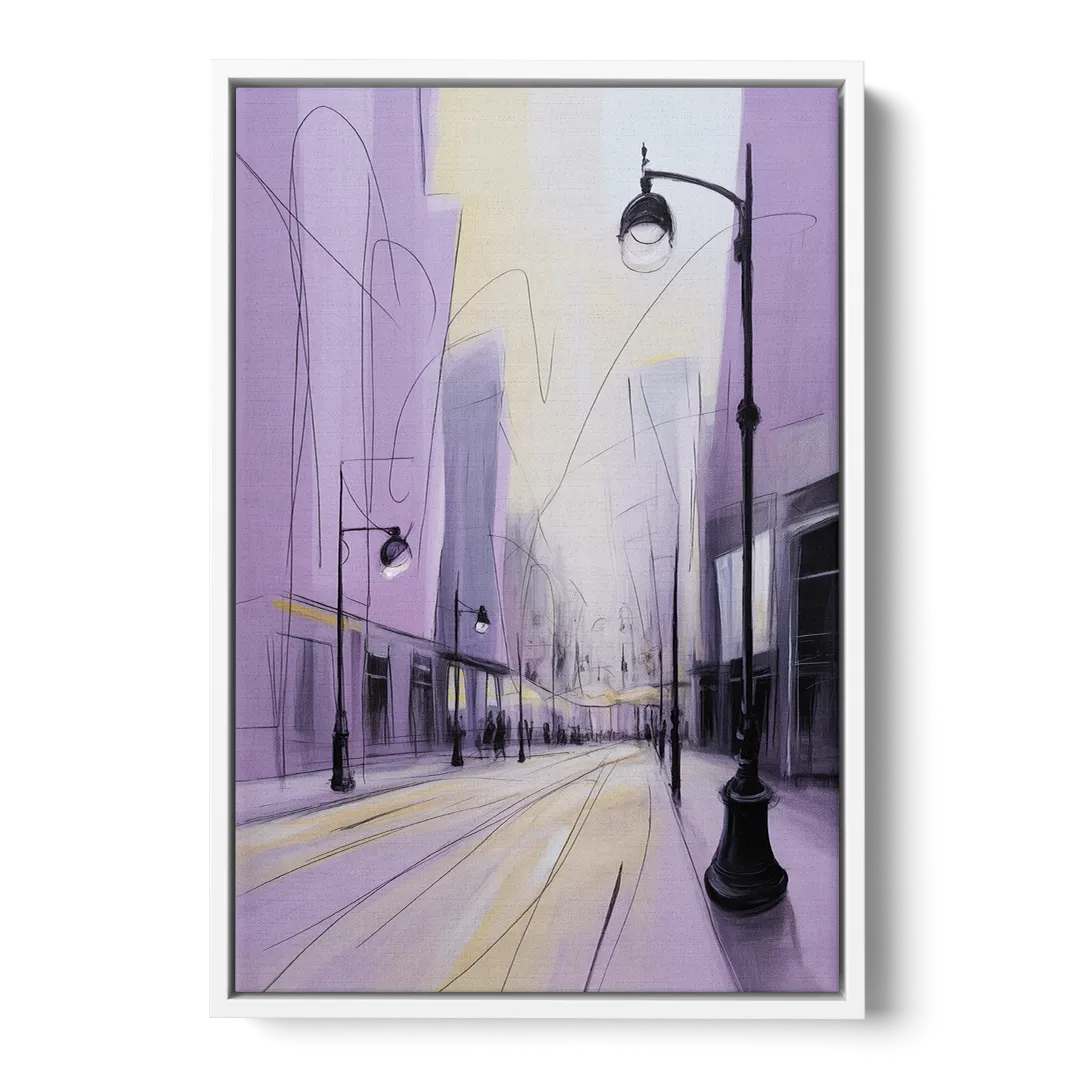 Nowy Swiat Stroll Front - White Canvas Wall Art