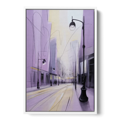 Nowy Swiat Stroll Front - White Canvas Wall Art