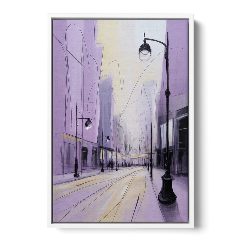 Nowy Swiat Stroll Front - White Canvas Wall Art