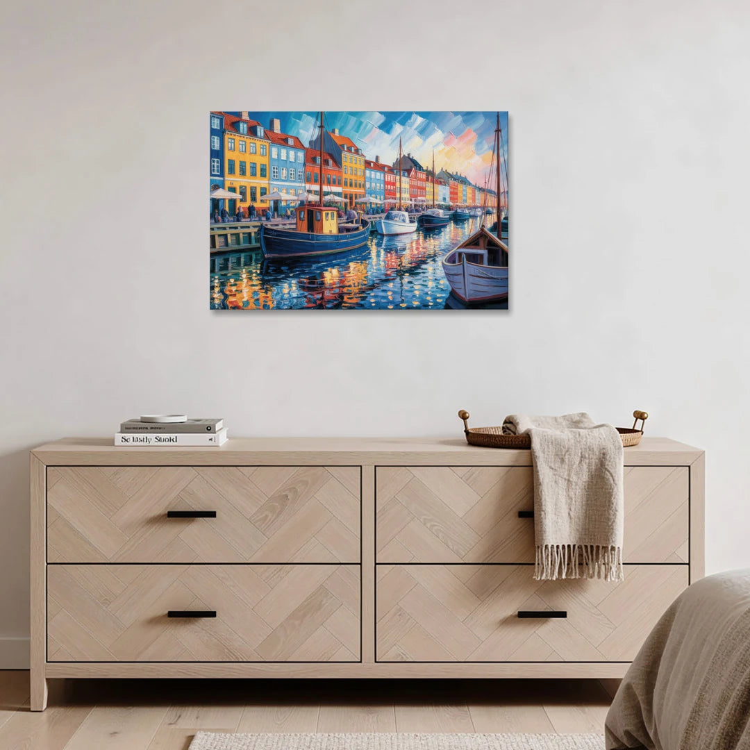 Nyhavn Serenity - Canvas Wall Art - Coffee Table - 36x24