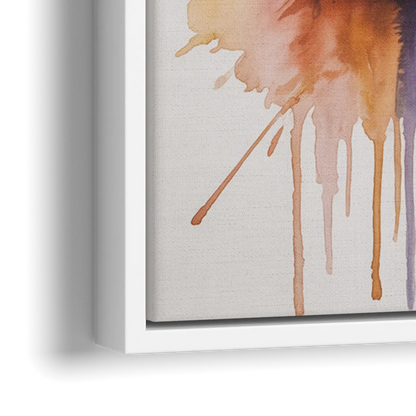 Oakland Athletics A Watercolor Tribute to Baseball Legacy - Close-Up White Frame Canvas