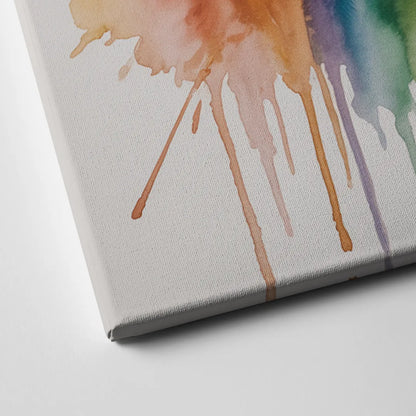 Oakland Athletics A Watercolor Tribute to Baseball Legacy Canvas Close Up