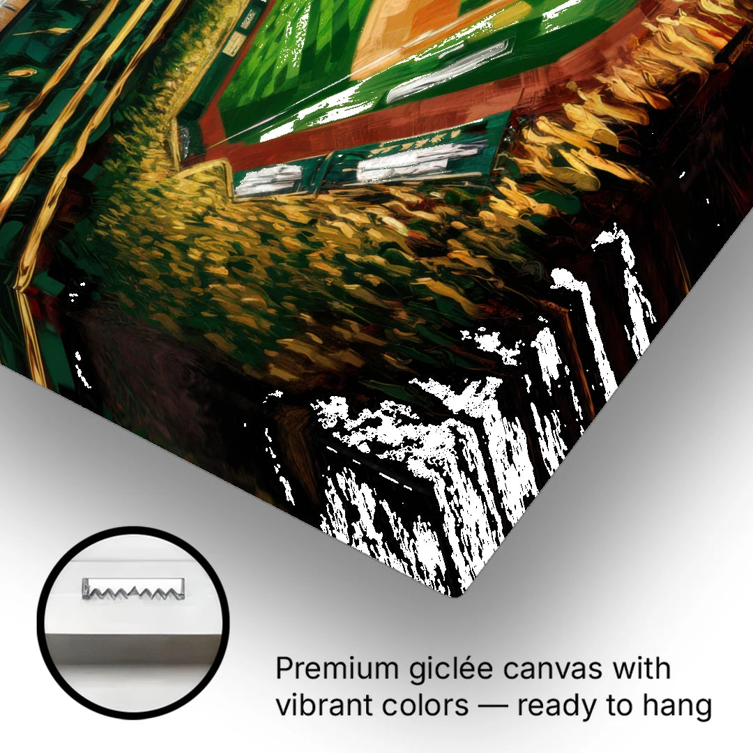 Oakland Athletics Stadium - Canvas Wall Art - Gallery Wrap Corner