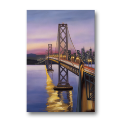 Oakland Bay Bridge View - Canvas Wall Art - Front