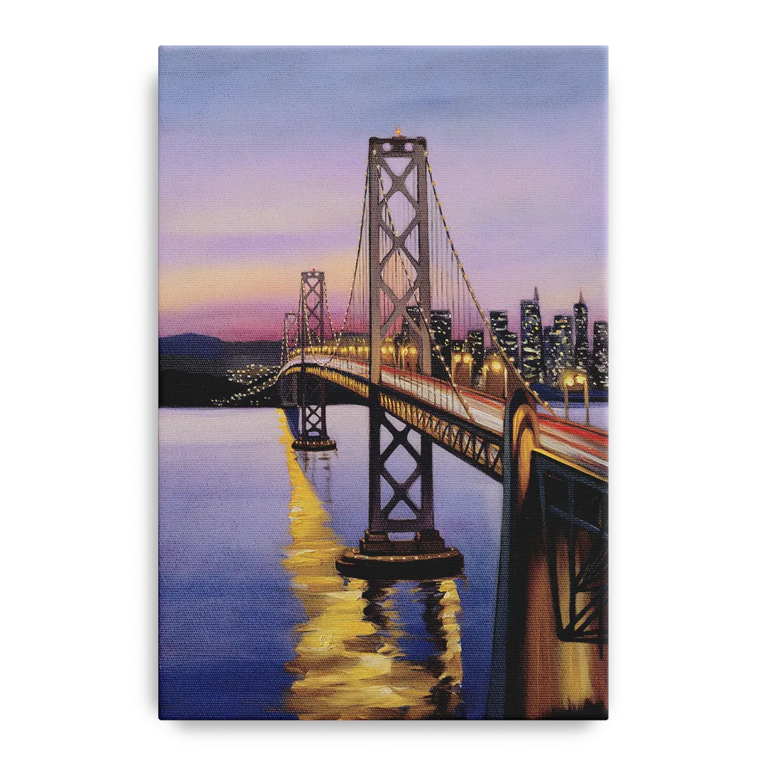 Oakland Bay Bridge View Front - Canvas Wall Art