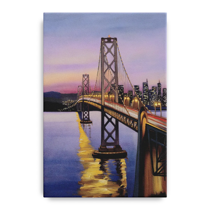 Oakland Bay Bridge View Front - Canvas Wall Art