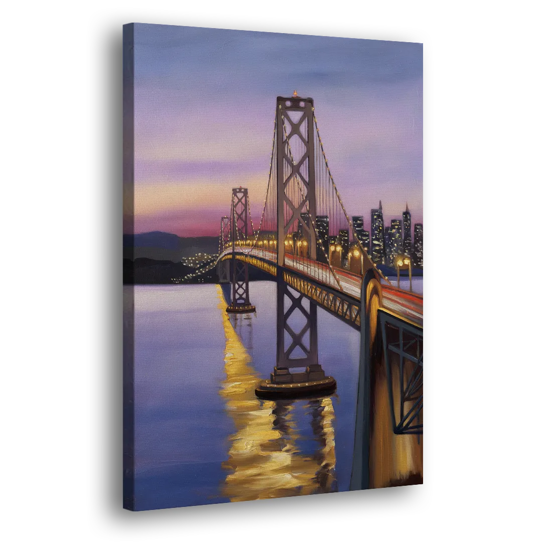 Oakland Bay Bridge View Side - Canvas Wall Art