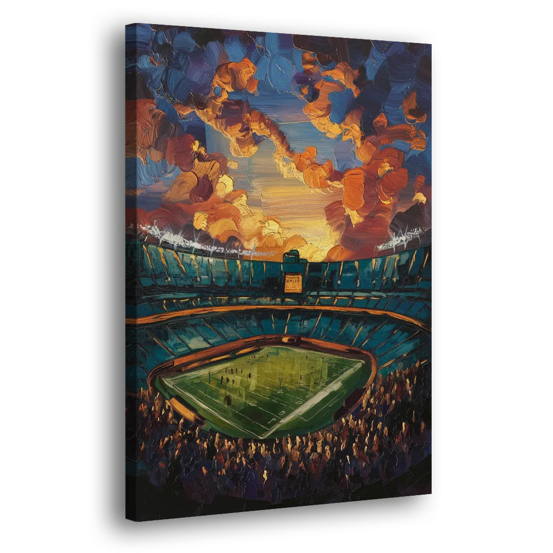 Oakland Coliseum Memories Side - Canvas Wall Art