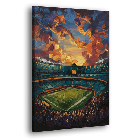 Oakland Coliseum Memories Side - Canvas Wall Art