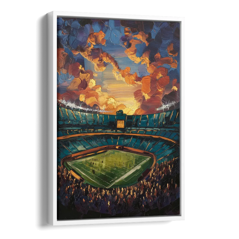 Oakland Coliseum Memories Side - White Canvas Wall Art