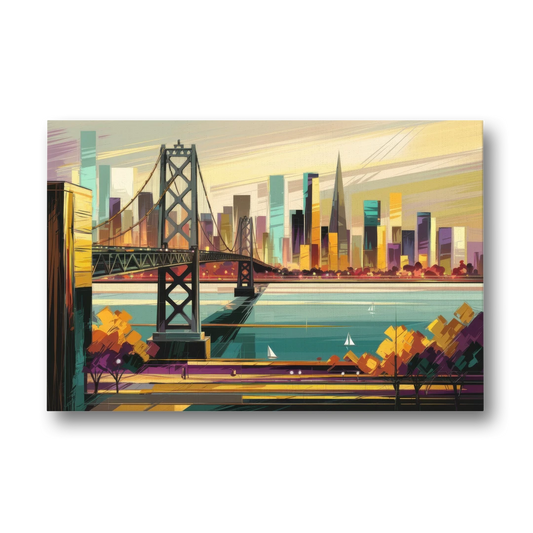 Oakland Downtown Vibes - Canvas Wall Art - Front