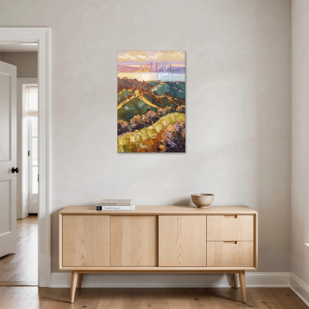 Oakland Hills Panorama - Canvas Wall Art - Coffee Table - 24x36
