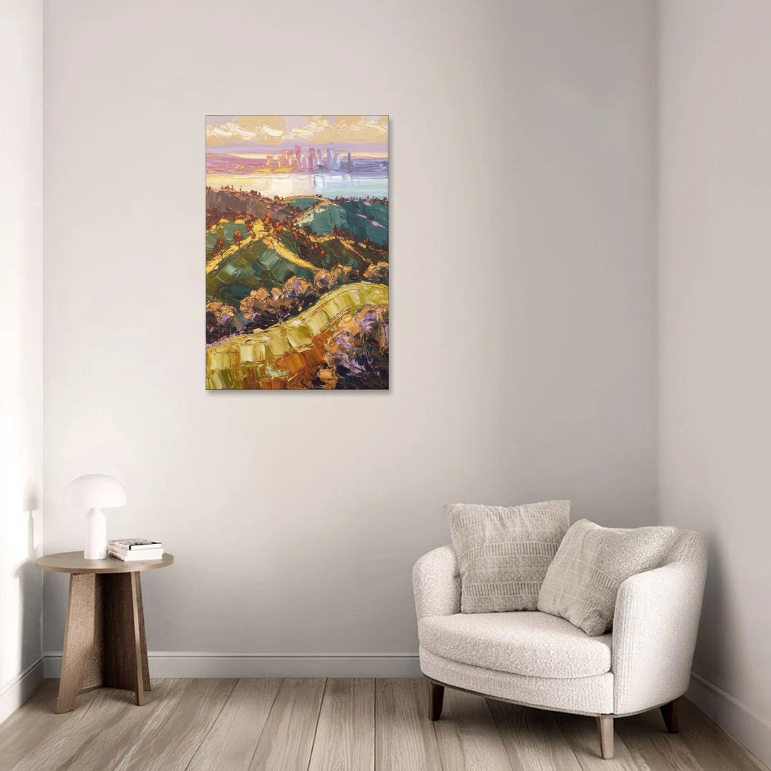 Oakland Hills Panorama - Canvas Wall Art - Sofa - 24x36