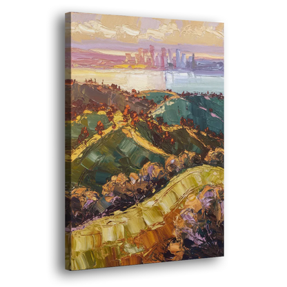 Oakland Hills Panorama Side - Canvas Wall Art