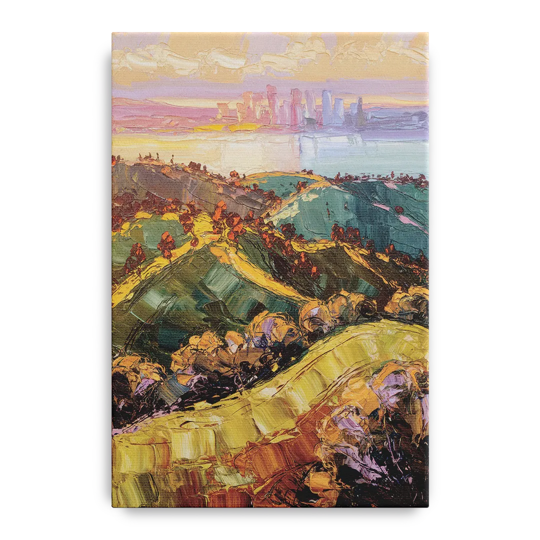 Oakland Hills Panorama Front - Canvas Wall Art