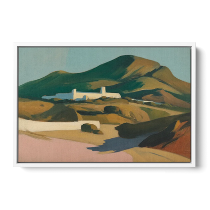 Obispado Hill Vista Front - White Canvas Wall Art