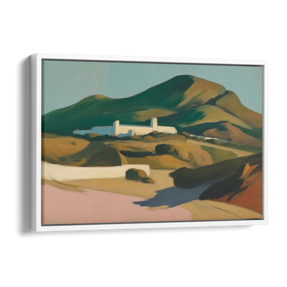 Obispado Hill Vista Side - White Canvas Wall Art