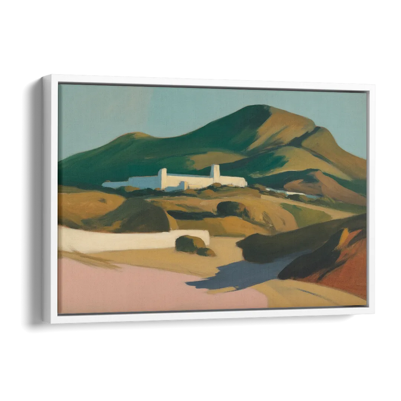 Obispado Hill Vista Side - White Canvas Wall Art