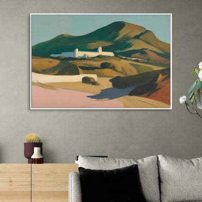 Obispado Hill Vista Living Room - White Canvas Wall Art