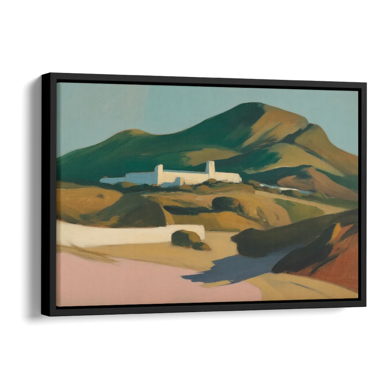 Obispado Hill Vista Side - Black Canvas Wall Art