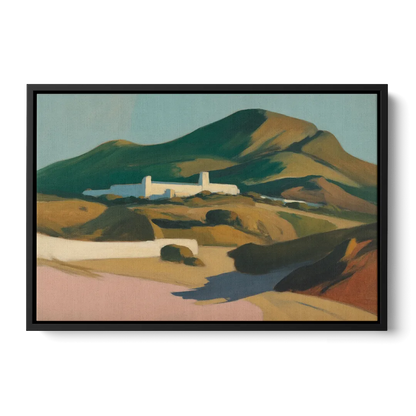 Obispado Hill Vista Front - Black Canvas Wall Art
