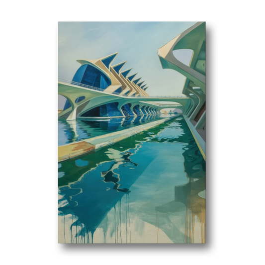 Oceanografic Valencia - Canvas Wall Art - Front