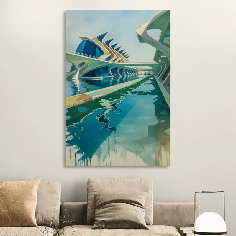 Oceanografic Valencia Living Room - Canvas Wall Art
