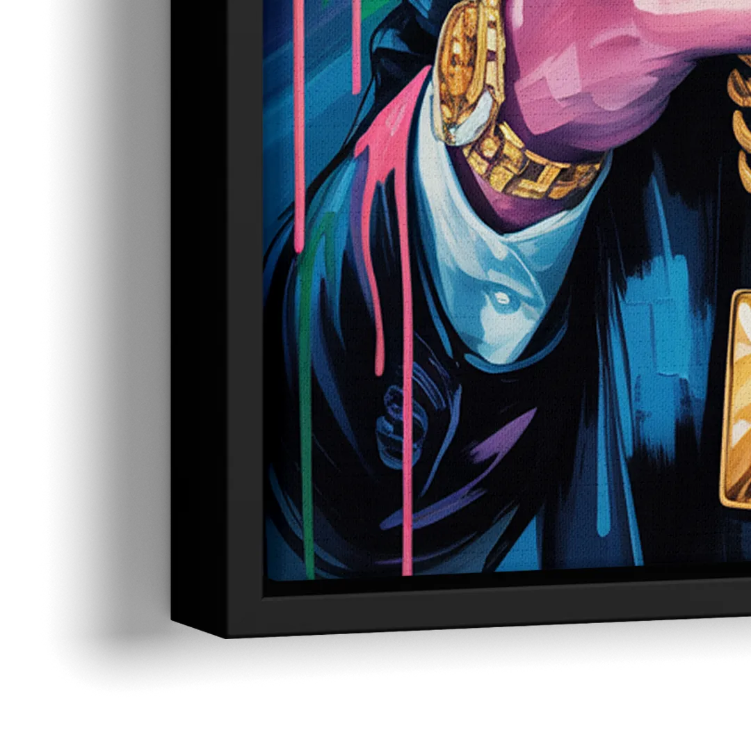 Office Legend 2.0 - Close-Up Black Frame Canvas
