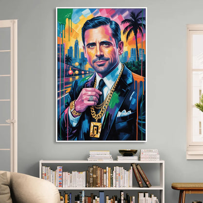 Office Legend 2.0 Living Room - White Canvas Wall Art