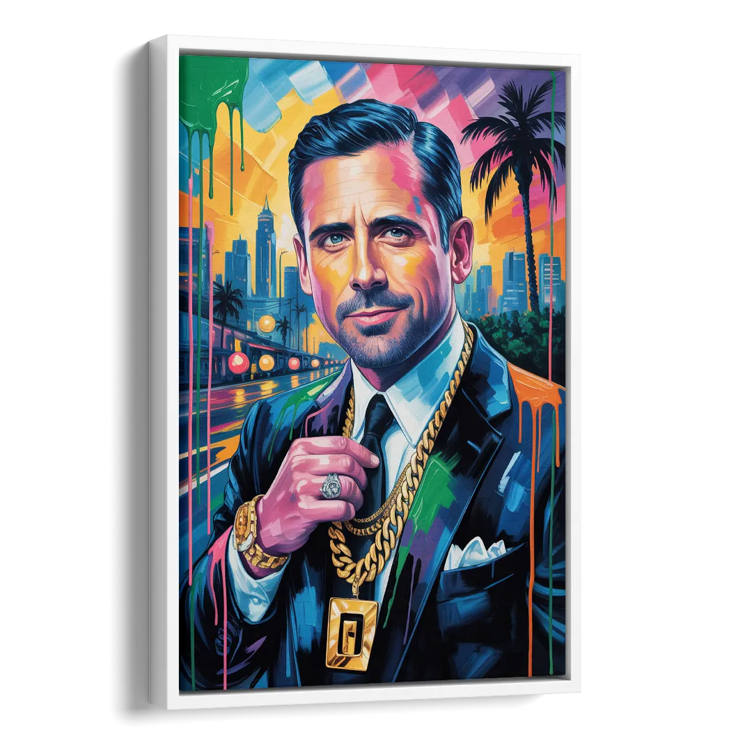 Office Legend 2.0 Side - White Canvas Wall Art