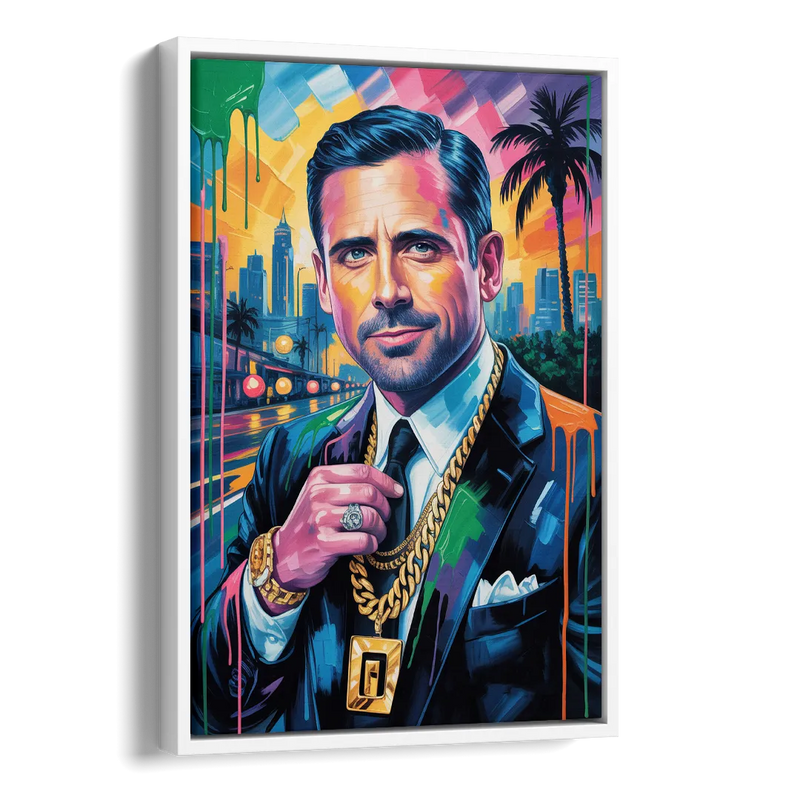 Office Legend 2.0 Side - White Canvas Wall Art