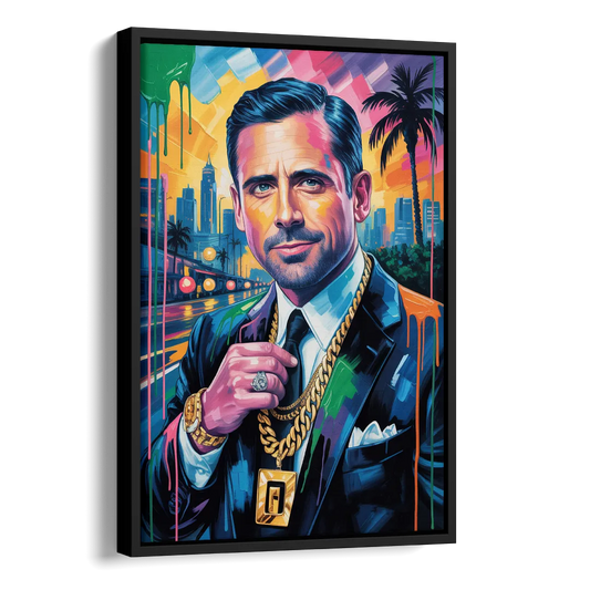 Office Legend 2.0 Side - Black Canvas Wall Art