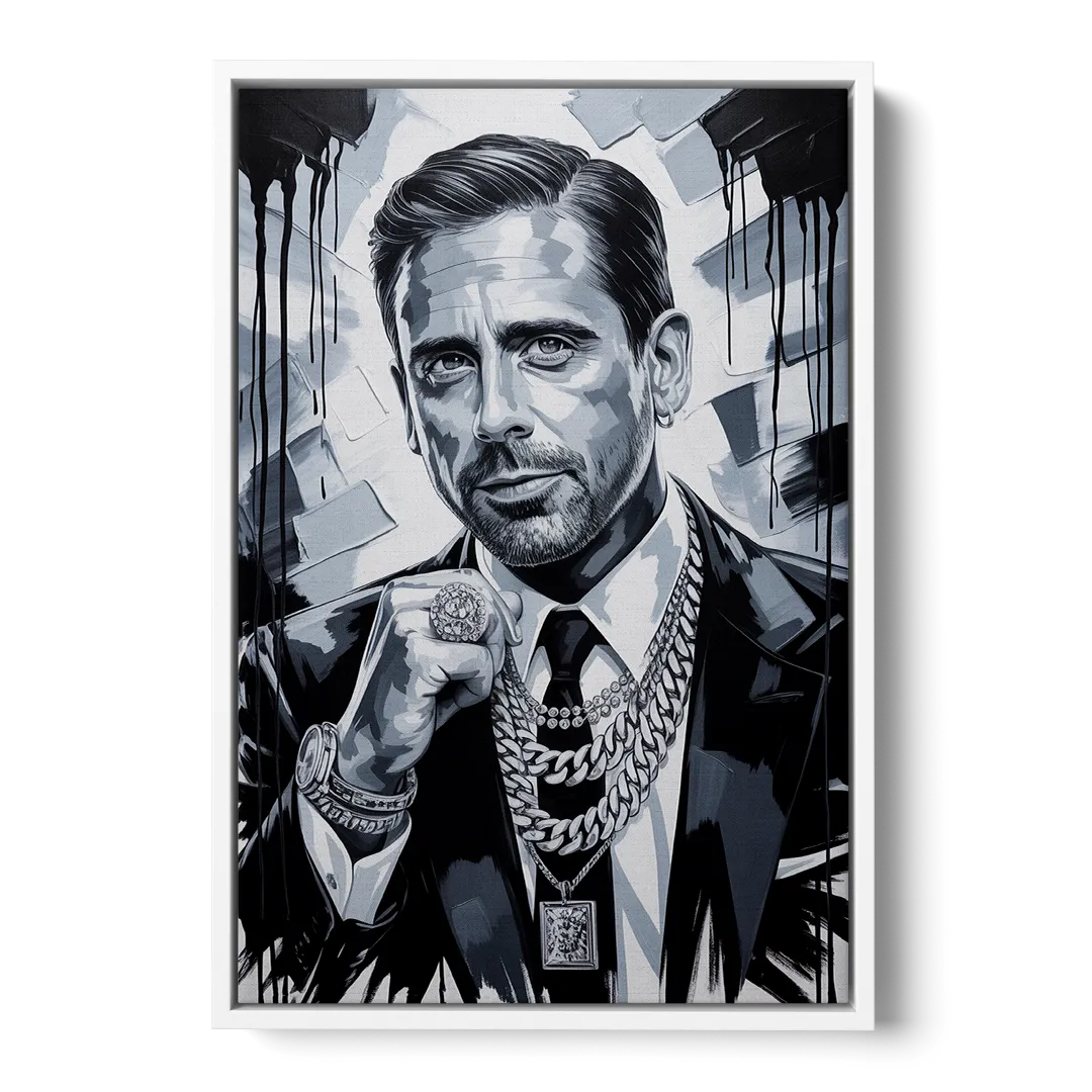 Office Legend Front - White Canvas Wall Art