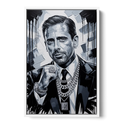 Office Legend Front - White Canvas Wall Art