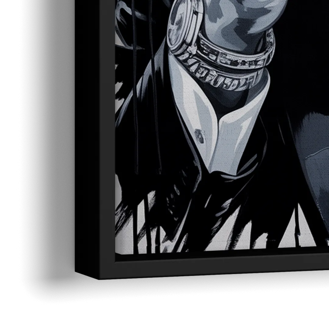 Office Legend - Close-Up Black Frame Canvas