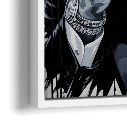 Office Legend - Close-Up White Frame Canvas