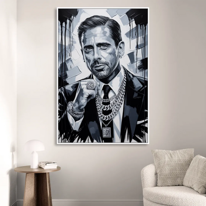 Office Legend Sitting Room - White Canvas Wall Art