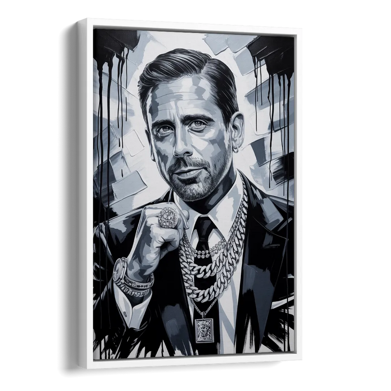 Office Legend Side - White Canvas Wall Art