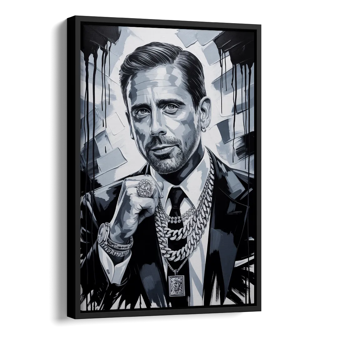 Office Legend Side - Black Canvas Wall Art