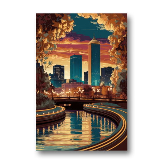 Oklahoma City Scenic Views - Canvas Wall Art - Front