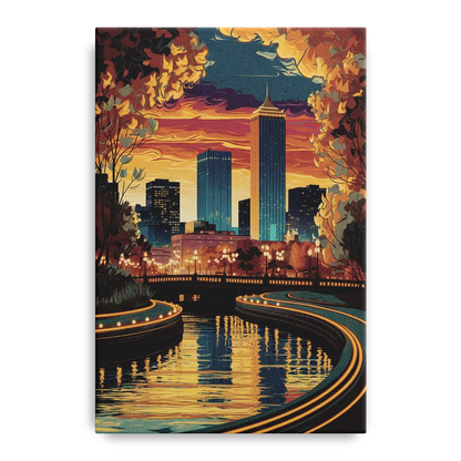 Oklahoma City Scenic Views Front - Canvas Wall Art