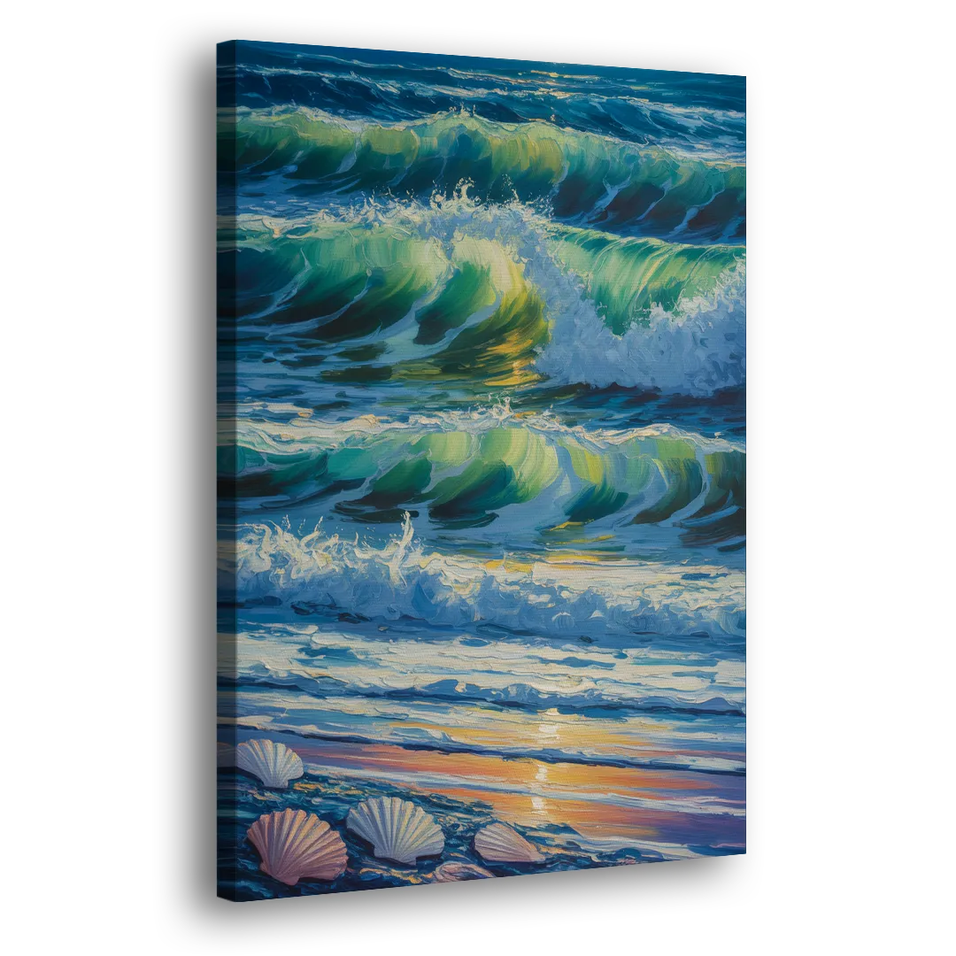 Olas Altas Waves Side - Canvas Wall Art