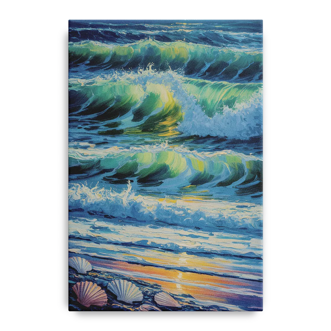 Olas Altas Waves Front - Canvas Wall Art