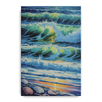 Olas Altas Waves Front - Canvas Wall Art