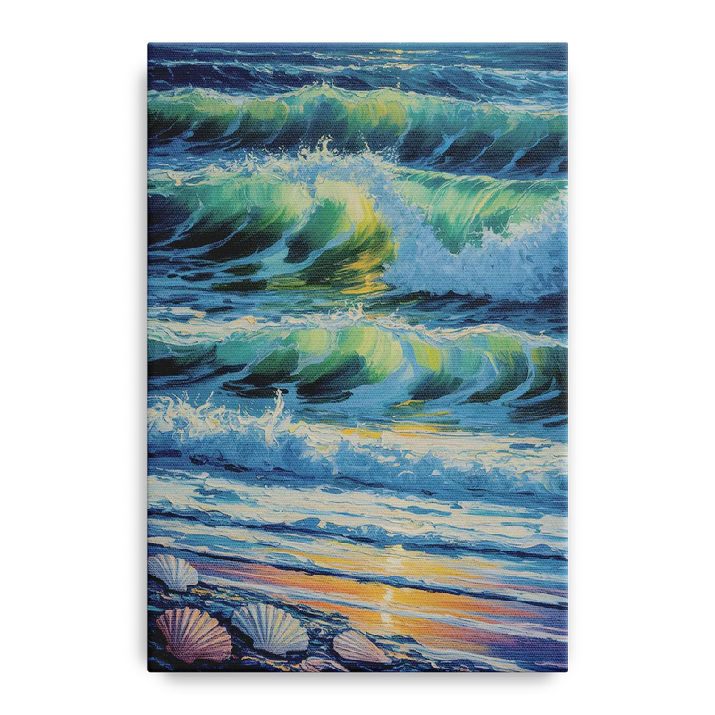 Olas Altas Waves Front - Canvas Wall Art