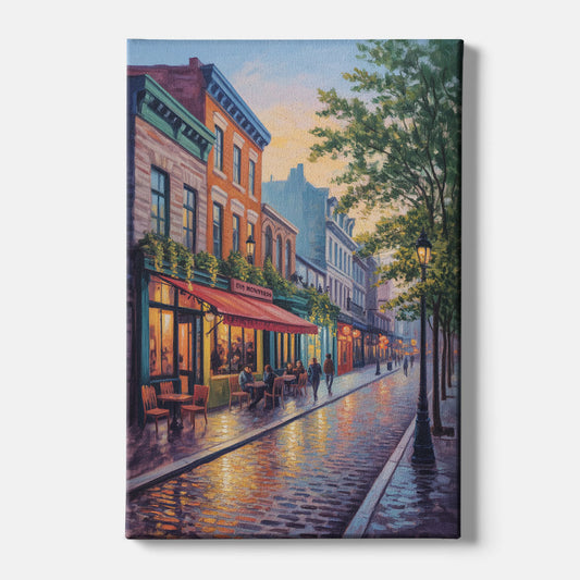 Old Montreal Streets - Canvas Wall Art