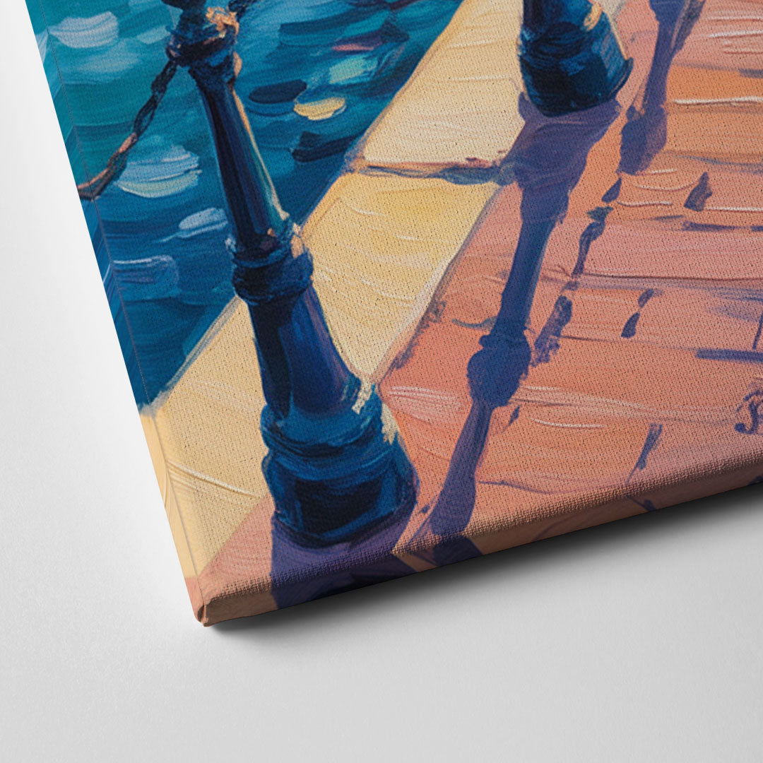 Old Port Waterfront Canvas Close Up