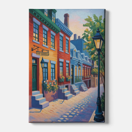Old Quebec Streets - Canvas Wall Art