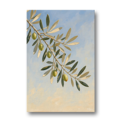 Olive Branch Under Sunny Sky for the Kitchen - Canvas Wall Art - Front